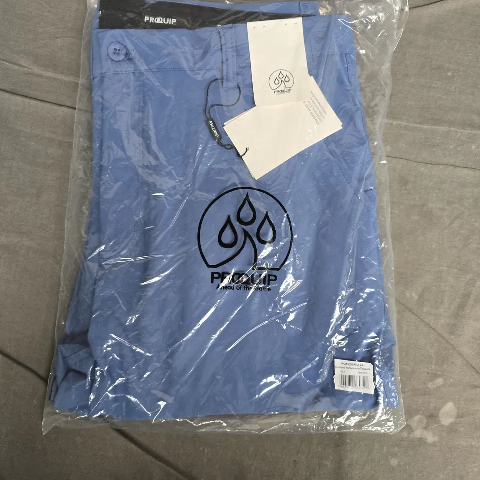 BAGGED PROQUIP PQTRSSMU-02 TECHNICAL PERFORMANCE TROUSERS – BLUE, UK 34 (34W/33L)