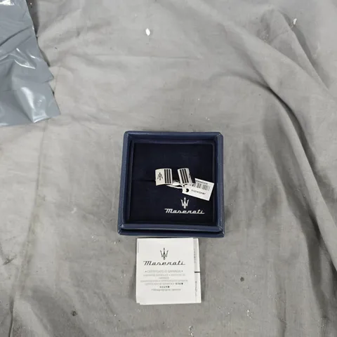 MASERATI BRANDED JEWELLERY PRESENTATION BOX WITH ACCESSORIES CUFF LINKS 
