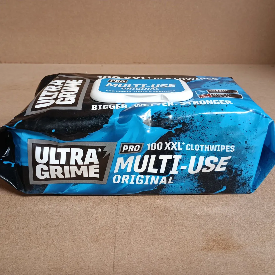 ULTRA GRIME PRO MULTI-USE ORIGINAL CLOTH WIPES – 100 XXL