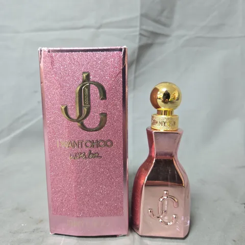 JIMMY CHOO I WANT CHOO WITH LOVE PERFUME – PINK BOTTLE, BOXED