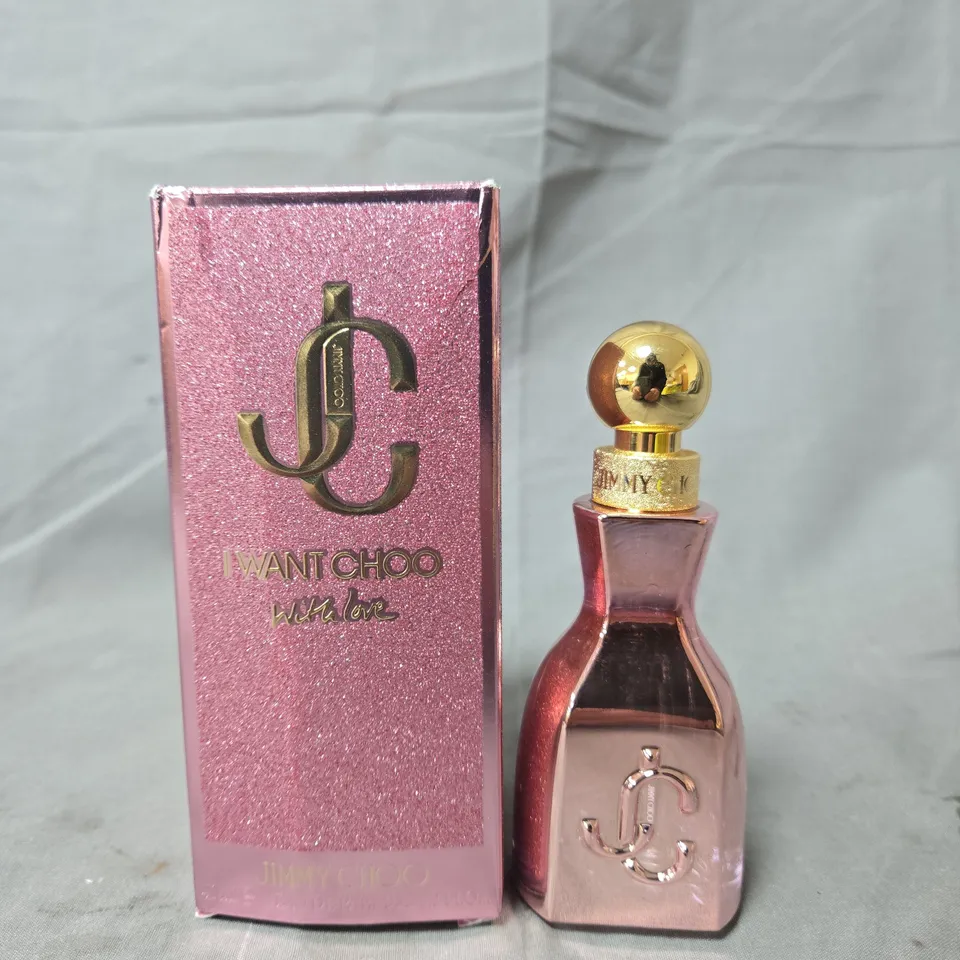 JIMMY CHOO I WANT CHOO WITH LOVE PERFUME – PINK BOTTLE, BOXED