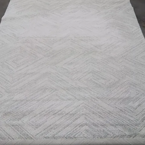 QUALITY DESIGNER CREAM AREA RUG APPROXIMATELY 203CM W X 270CM L