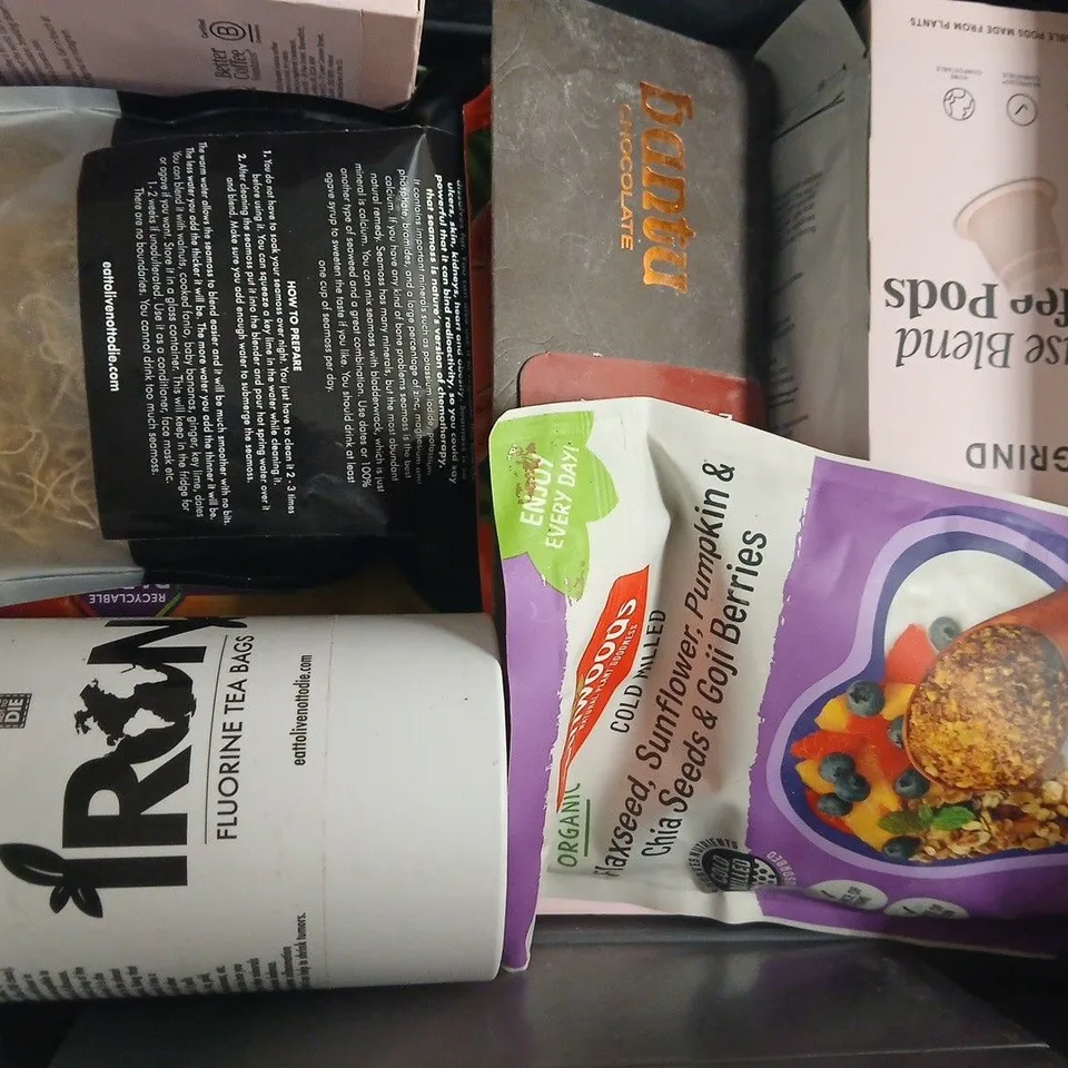 APPROXIMATELY 10 ASSORTED FOOD AND DRINK ITEMS TO INCLUDE POP ROCKS, GINGER BOOST, ETC