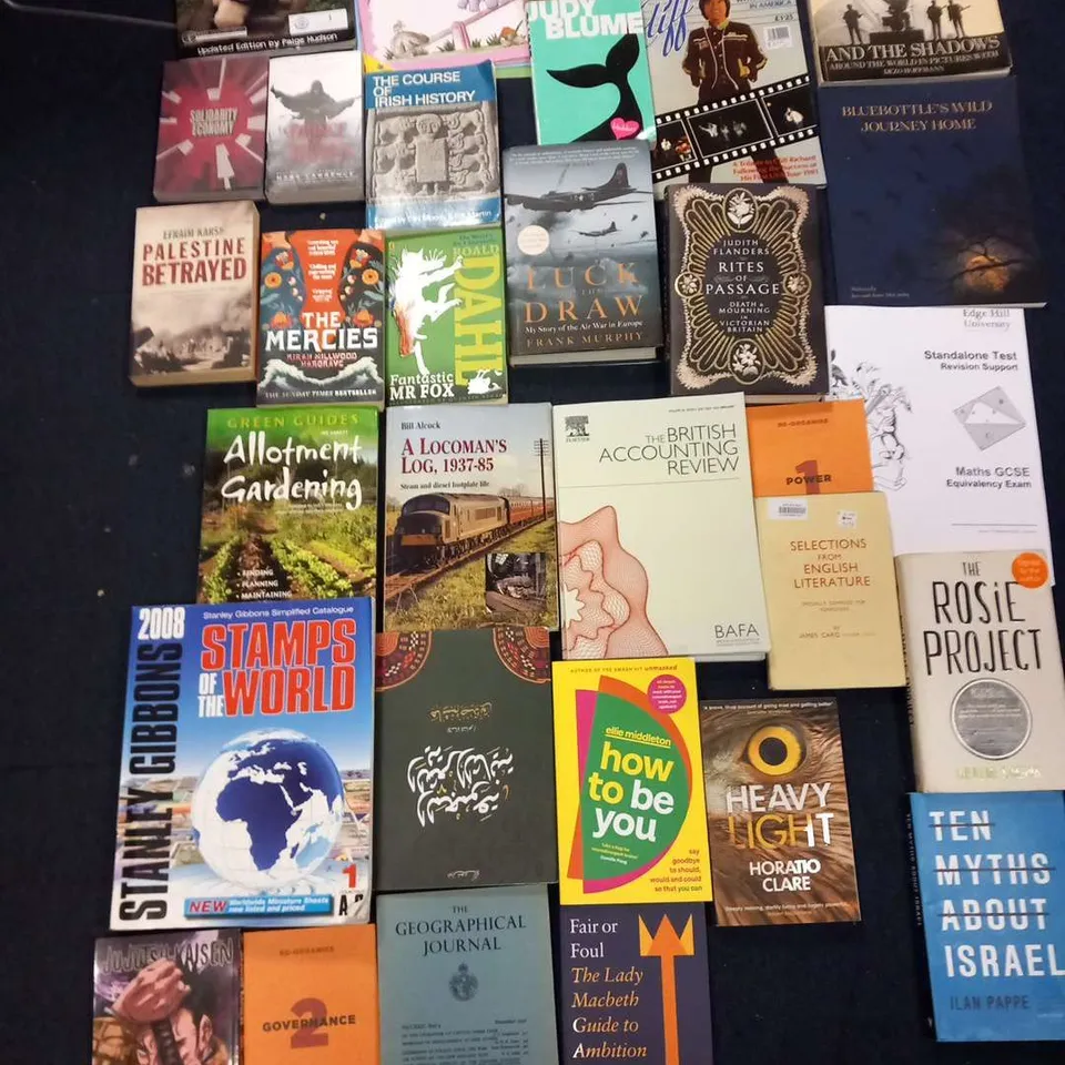 LARGE QUANTITY OF ASSORTED BOOK TITLES INCLUDE FICTION AND NON-FICTION TITLES BY AUTHORS SUCH AS;