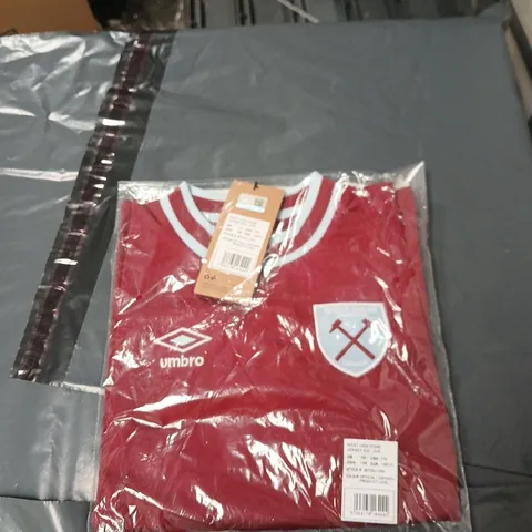 WEST HAM UNITED HOME JUNIOR JERSEY β UMBRO, SHORT SLEEVE, EUR 146CM
