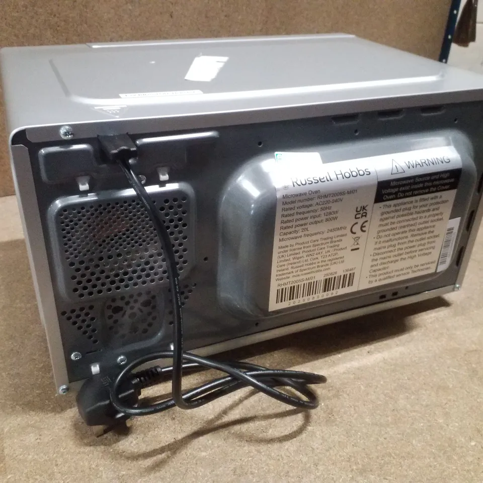 BOXED RUSSELL HOBBS RHMT2005S-M/01 MICROWAVE OVEN