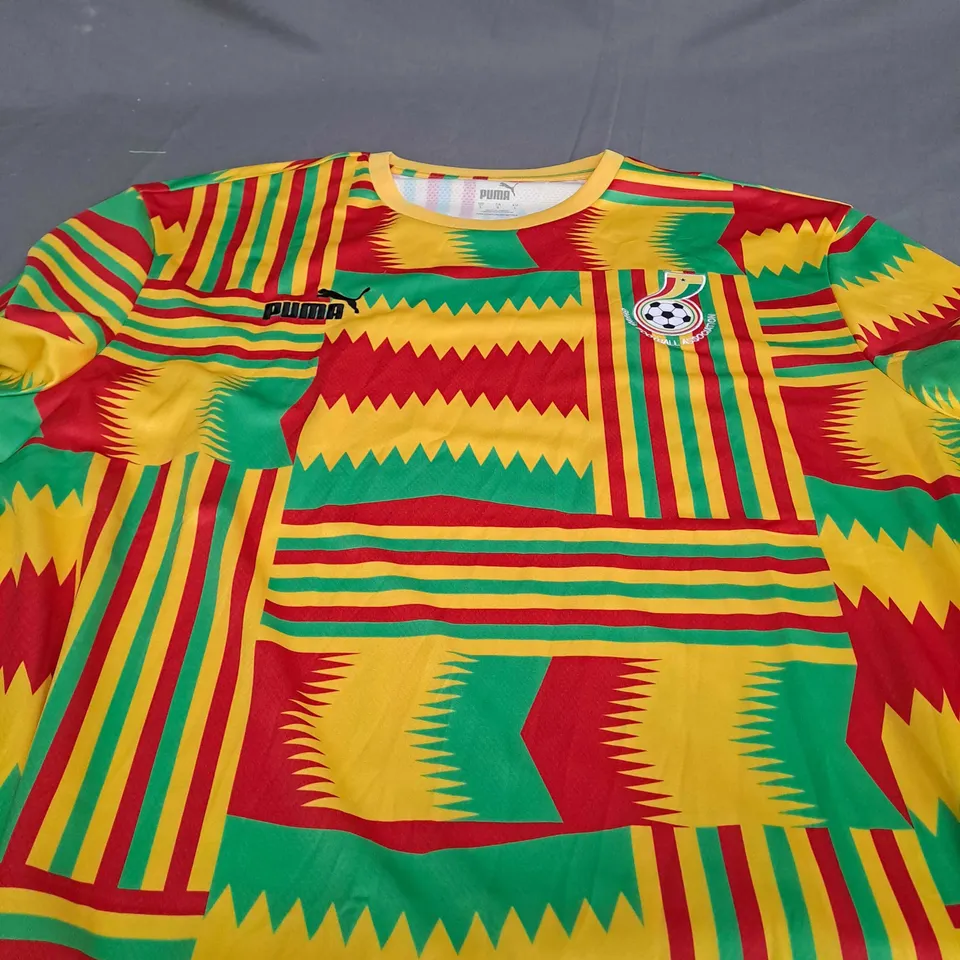 PUMA GHANA FOOTBALL ASSOCIATION T-SHIRT - EU LARGE