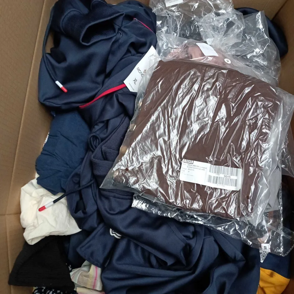 APPROXIMATELY 25 ASSORTED CLOTHING AND FASHION PRODUCTS IN VARIOUS STYLES AND SIZES - COLLECTION ONLY
