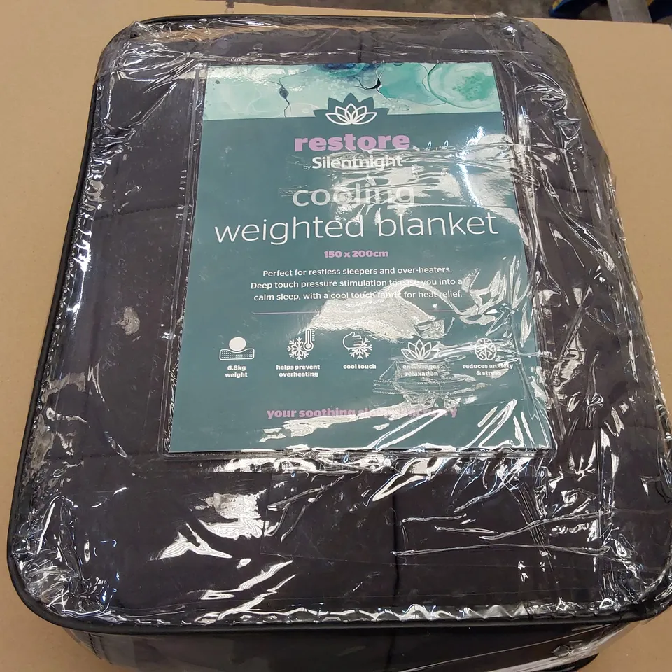 BAGGED SILENTNIGHT RESTORE COOLING WEIGHTED BLANKET - 6.8KG, 150 X 200CM (1 ITEM)