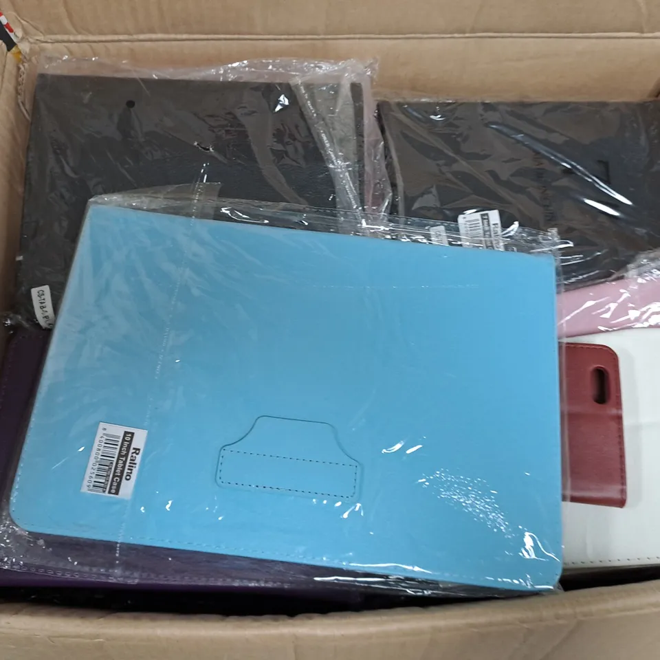 APPROXIMATELY 25 ASSORTED PHONE & TABLET FOLD CASES IN VARIOUS COLOURES, STYLES & TYPES