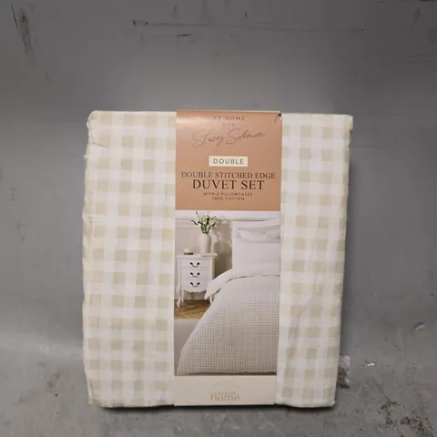 STACEY SOLOMON DOUBLE STITCHED EDGE DUVET SET DOUBLE