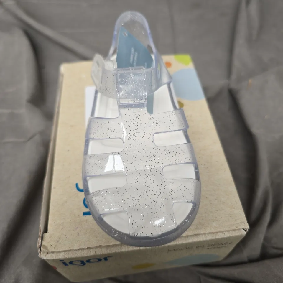 IGOR STAR GLITTER JELLY SANDAL SIZE 7 