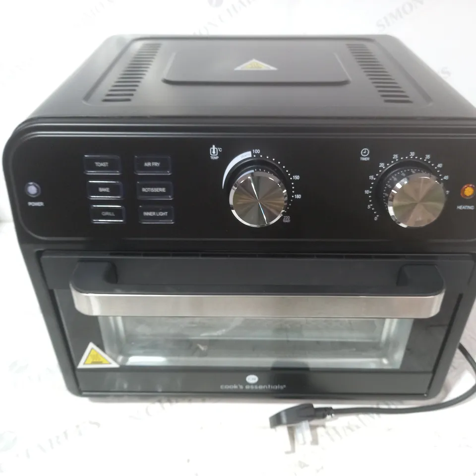 BOXED COOK'S ESSENTIAL 21-LITRE AIRFRYER OVEN IN BLACK 