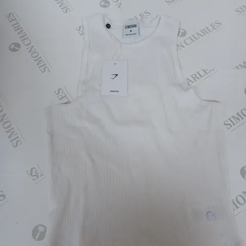 GYMSHARK COTTON RIB MIDI TANK SIZE M