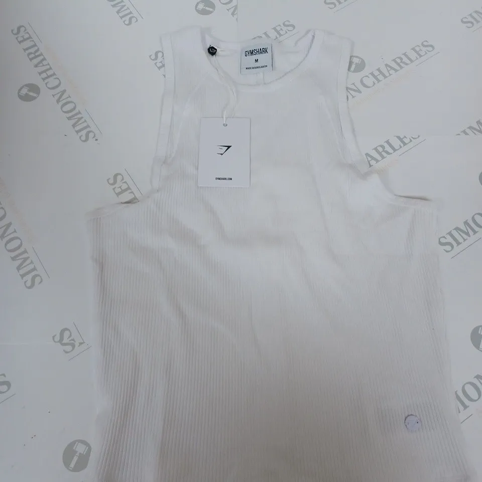 GYMSHARK COTTON RIB MIDI TANK SIZE M