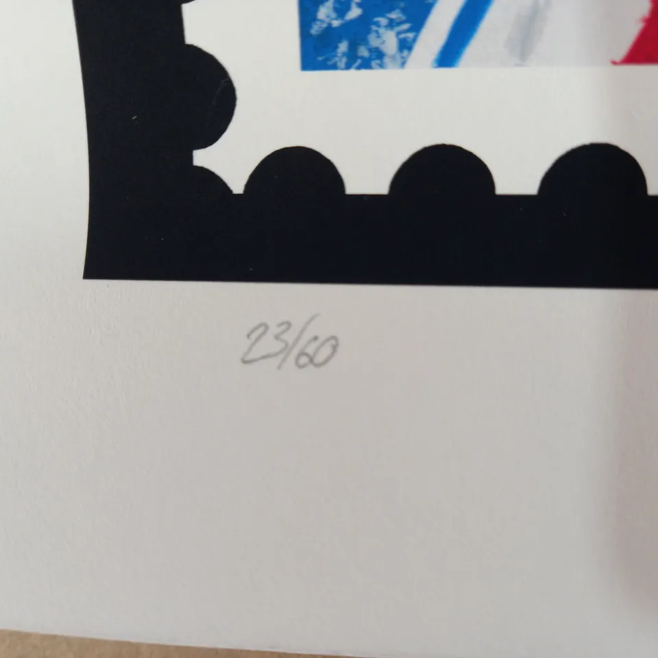LIMITED EDITION SIGNED 1ST CLASS BRITISH STAMP ARTWORK (23/60)
