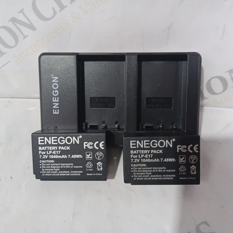 BOXED ENEGON BATTER CHARGER AND PACK SET