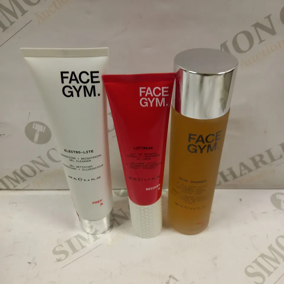 FACE GYM SKIN CARE COLLECTION TO INCLUDE SKIN CHANGER, LIFTWEAR & ELECTRO-LITE 