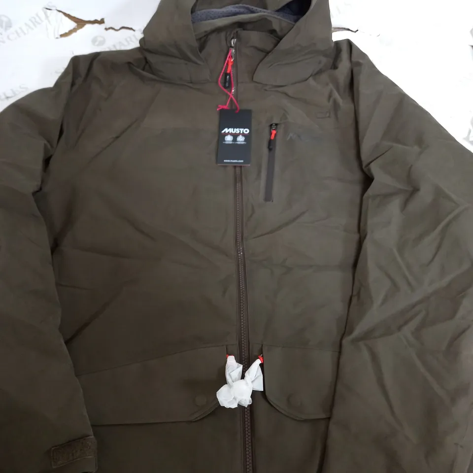 MUSTO HTX KEEPERS JACKET IN KHAKI - XL
