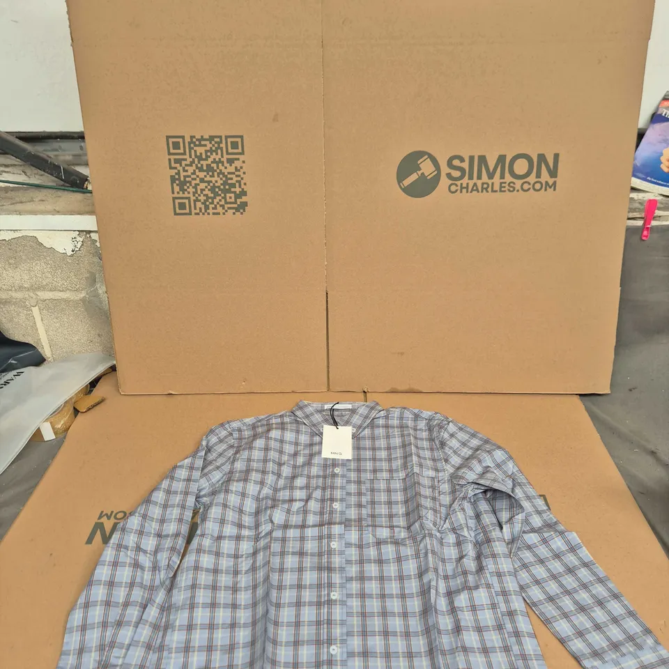 MNG PLAID BUTTON-DOWN SHIRT – UK 8 (US 4)