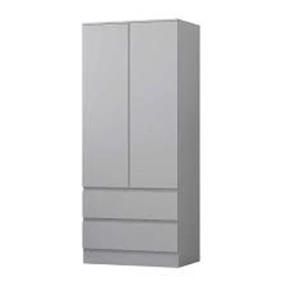 STORA 2 DOOR WARDROBE GREY MATT 1890X530X100MM X 2 BOXES