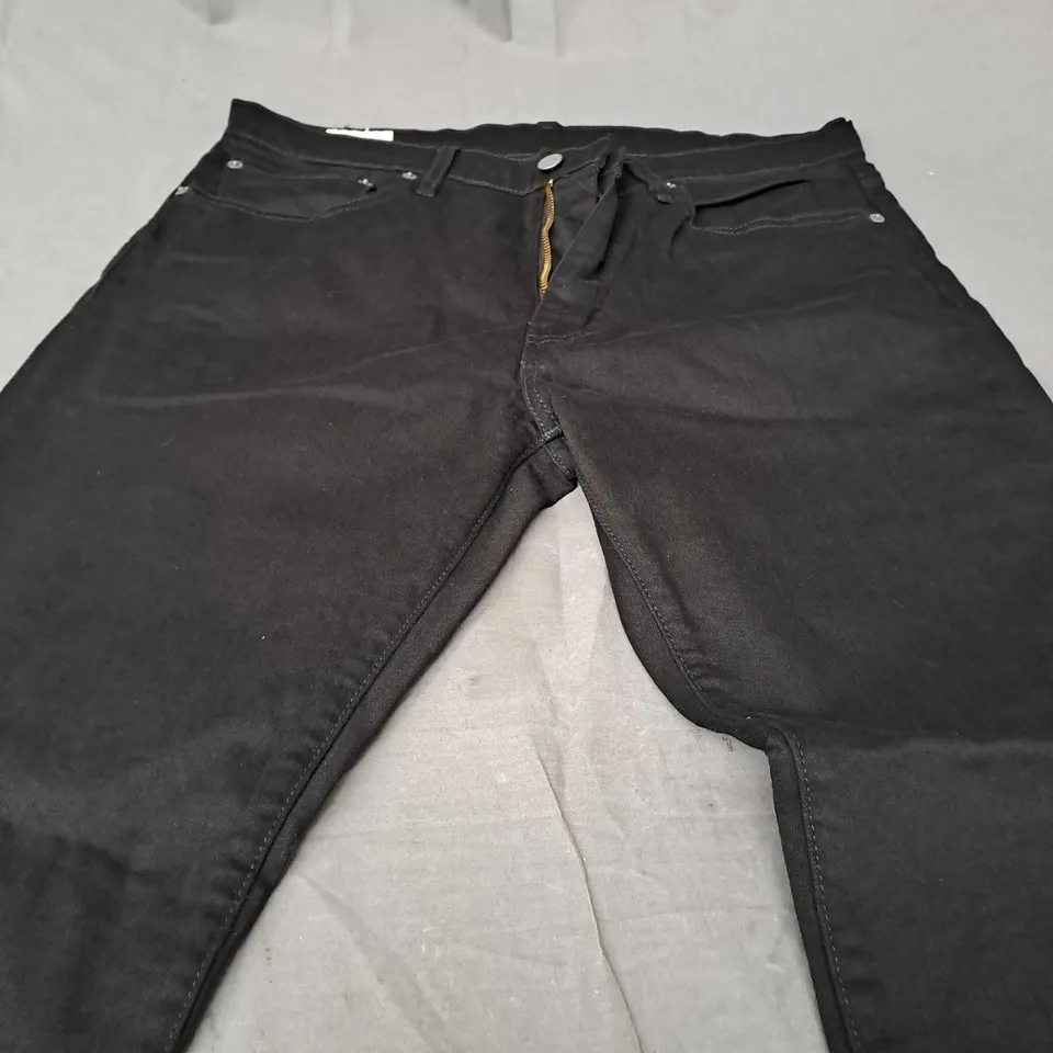 LEVI'S PREMIUM BLACK COTTON 512 JEANS  - W34 L32