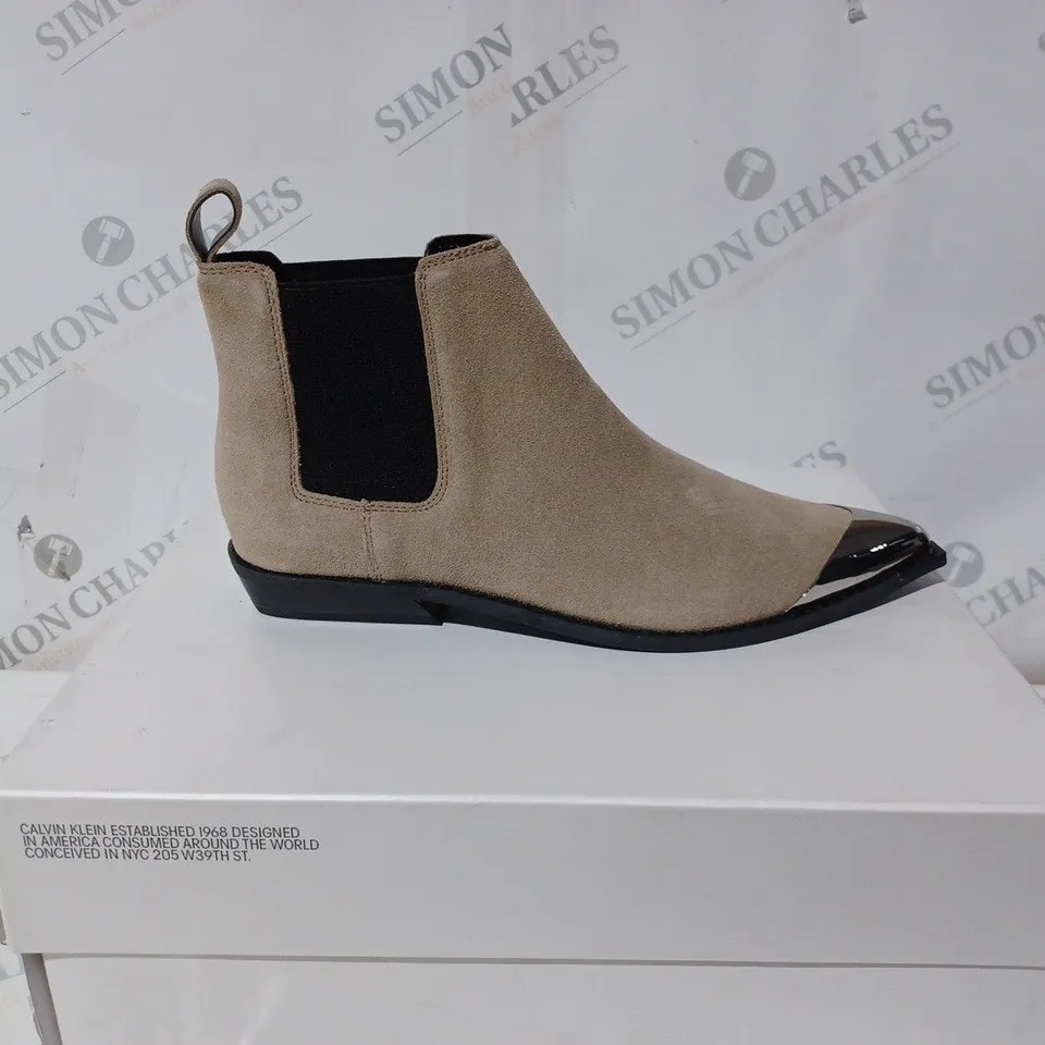 BOXED CALVIN KLEIN JEANS ANKLE BOOTS - SIZE 3