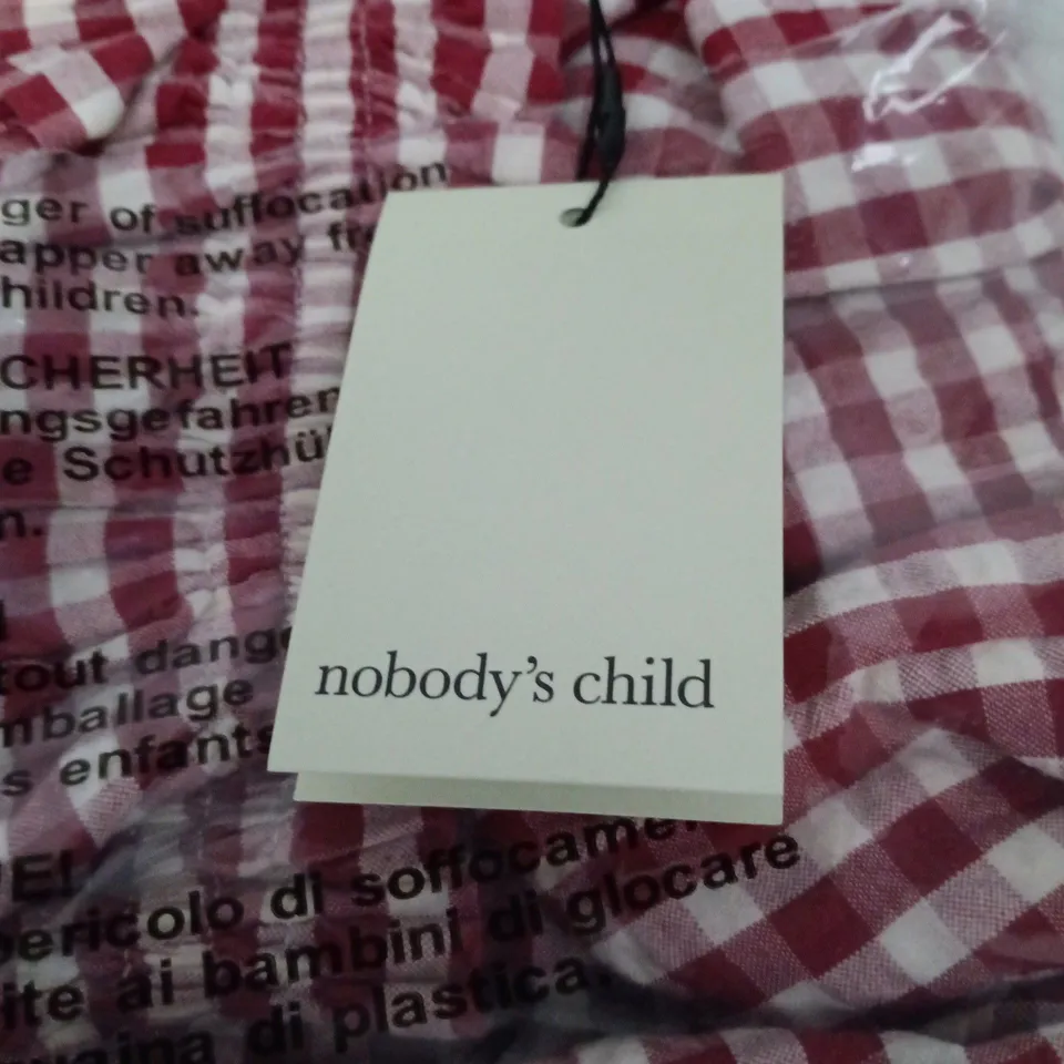 NOBODY'S CHILD UK 8 RED MAYA JUMPSUIT