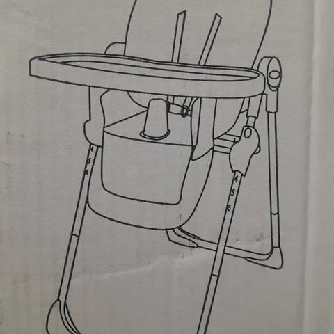 BOXED MY BABIIE PREMIUM HIGHCHAIR - ROSE