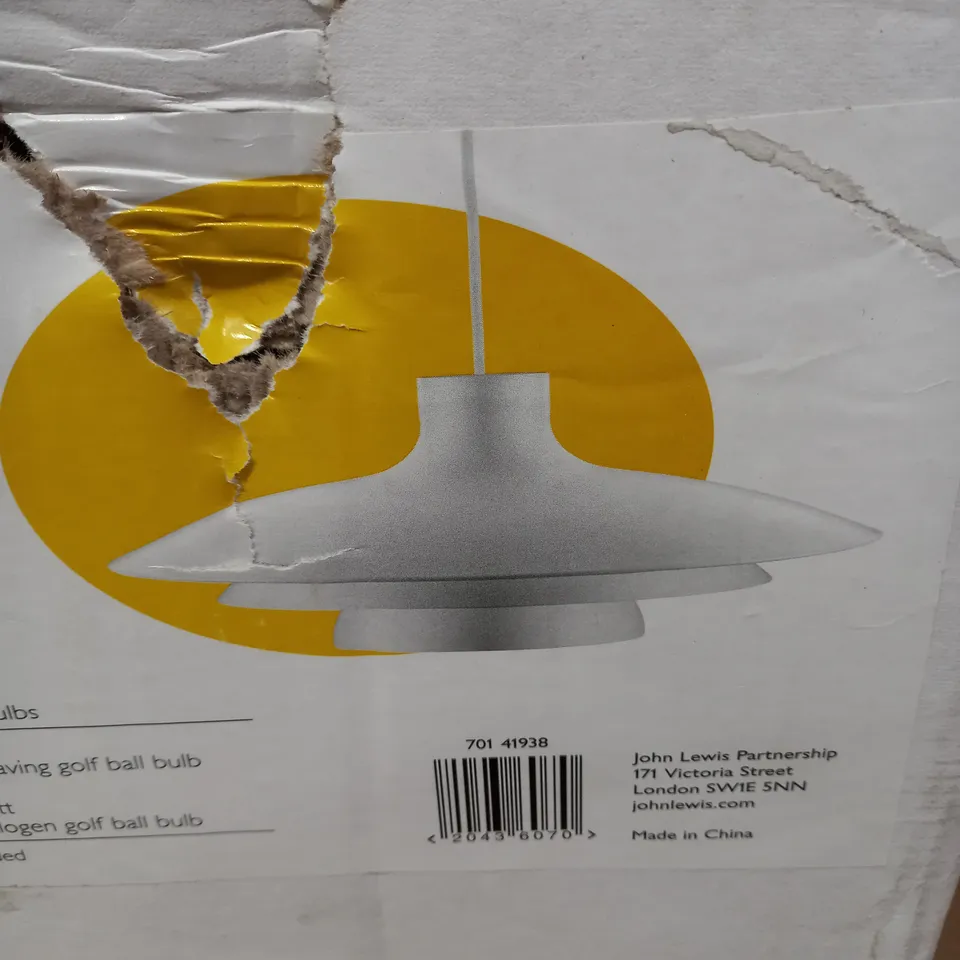 JOHN LEWIS HARVEY CEILING LIGHT PENDANT 
