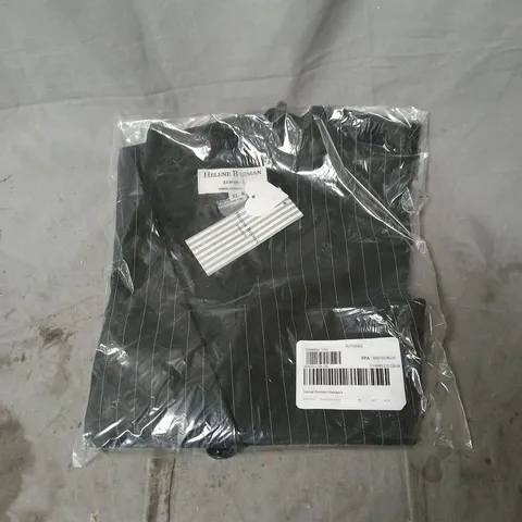 HELENE BERMAN PINSTRIPED WAISTCOAT BLACK XL