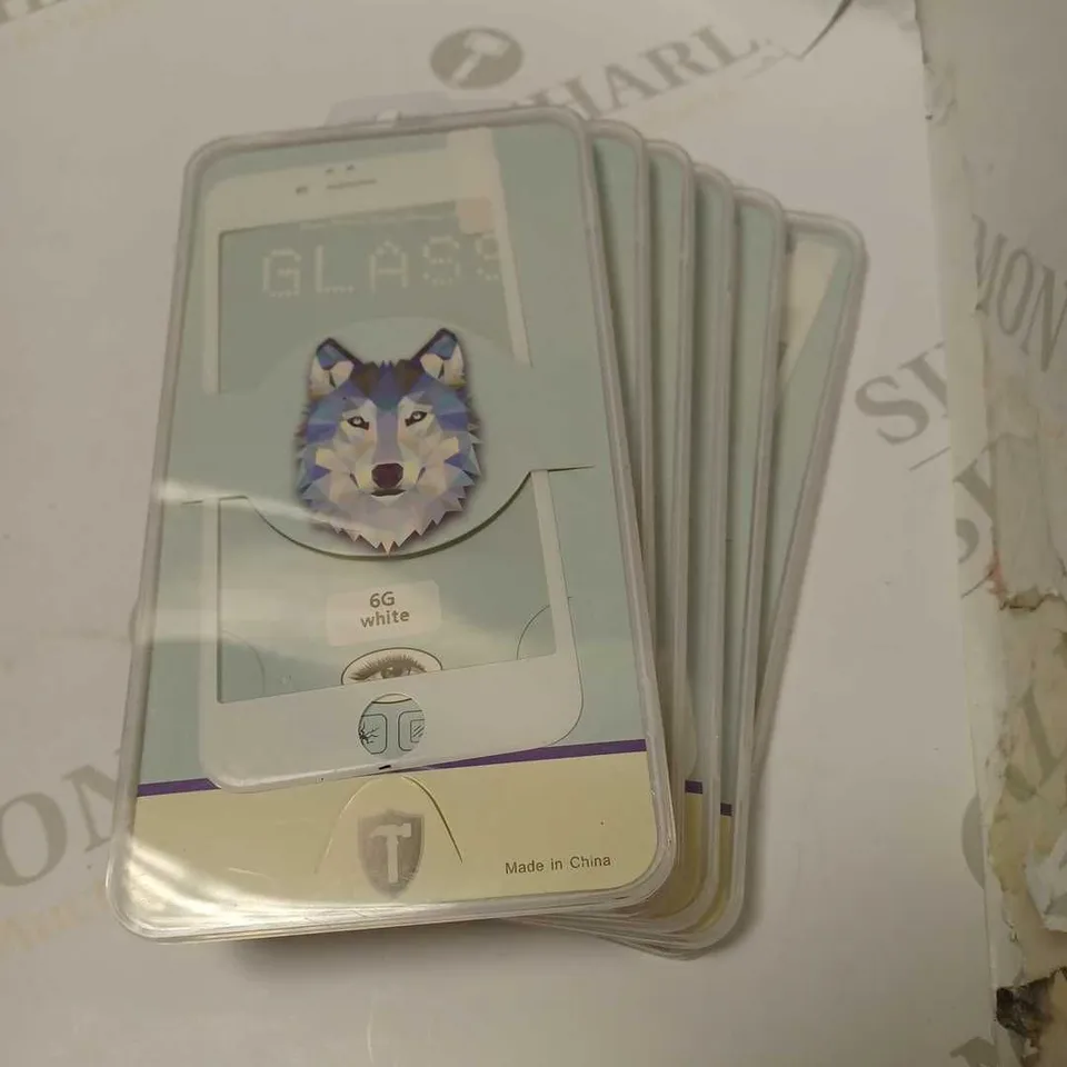 LOT OF SIX SCREEN PROTECTORS 6G WHITE 