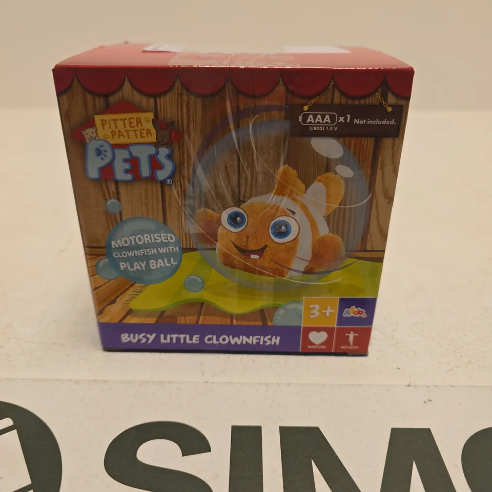PITTER PATTER PETS BUSY LITTLE CLOWNFISH – MOTORISED TOY (BOXED)