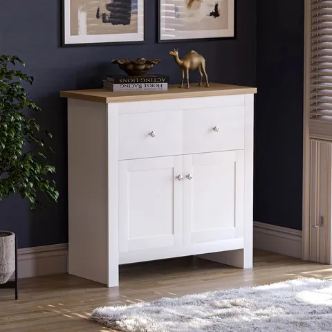 BOXED BEACSFIELD 79CM WIDE 2 DRAWER SIDEBOARD 