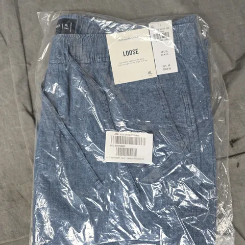 ABERCROMBIE & FITCH LOOSE PANTS IN DENIM BLUE SIZE XL