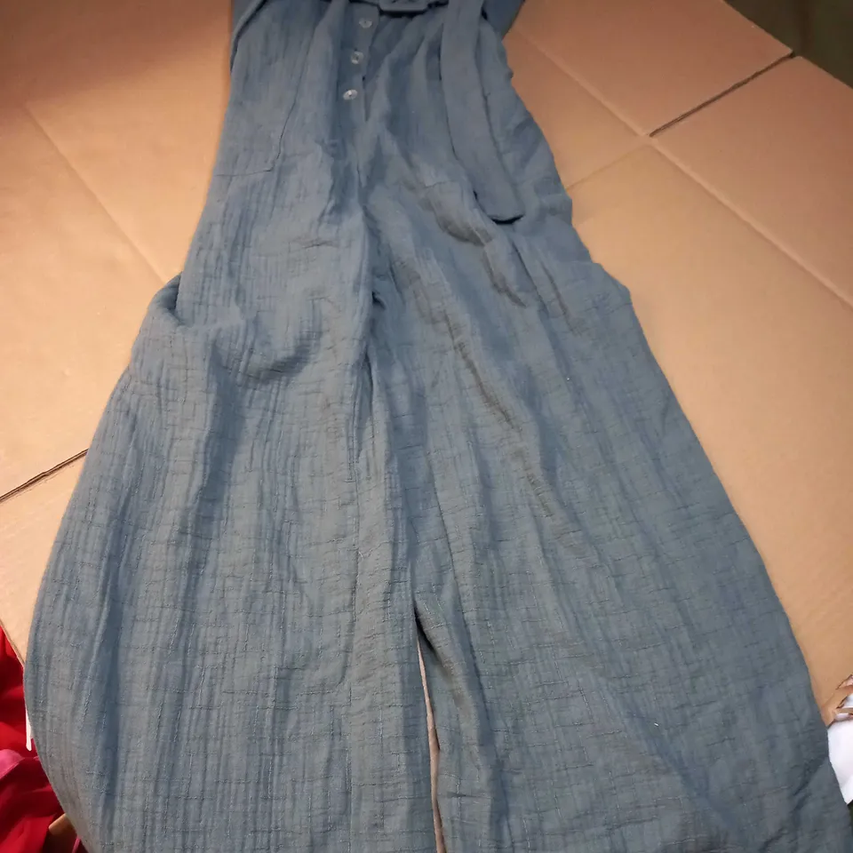 ZARA SAGE WAFFLE UMPSUIT - SMALL