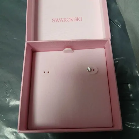 SWAROVSKI RING WITH CLEAR STONE – PINK PRESENTATION BOX