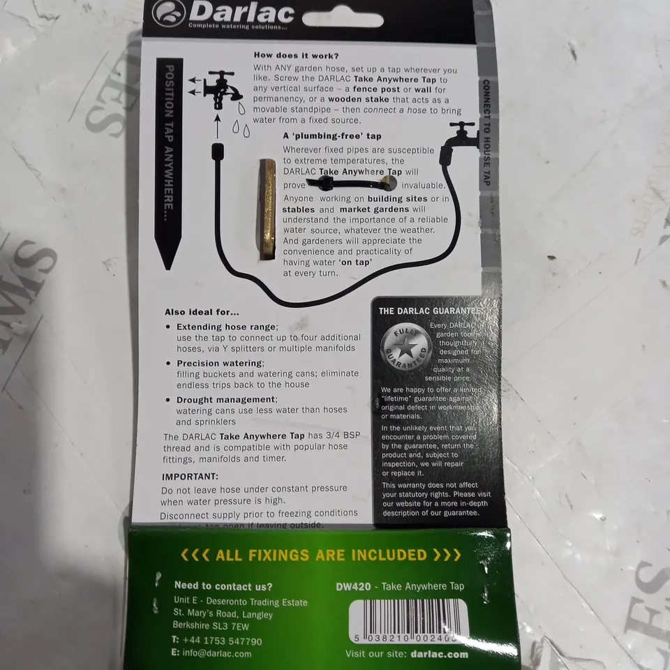 DARLAC TAKE ANYWHERE TAP