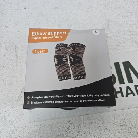 ELBOW SUPPORT – COPPER INFUSED FIBERS (SIZE L)