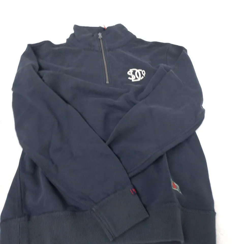 SUPERDRY HALF ZIP SWEATSHIRT – NAVY, SIZE S (UK) – WITH TAGS
