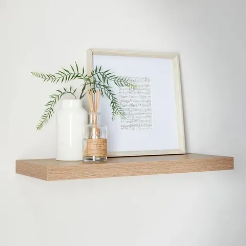 BOXED OAK FLOATING SHELF, 120cm (1 BOX)