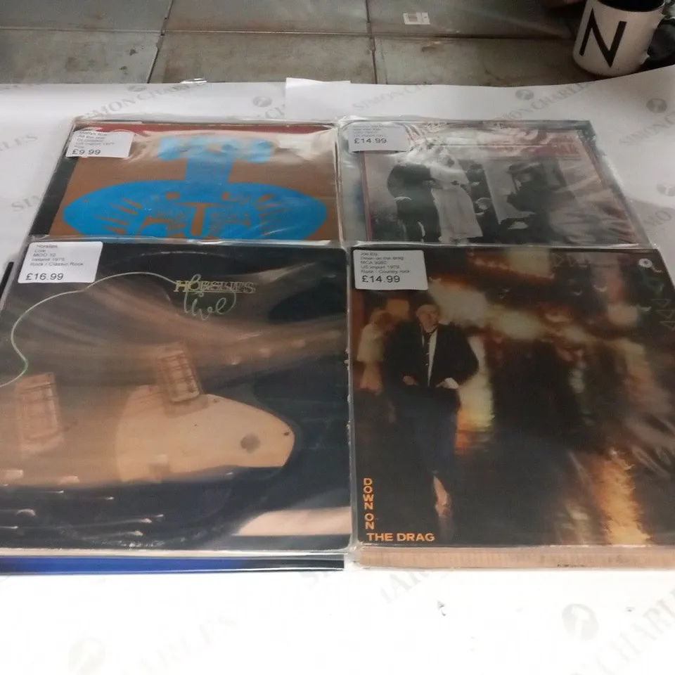 A COLLECTION OF 14 VINYL RECORDS AND BOX SET. ALL ARE IMPORTS FROM THE US, GERMANY ETC.