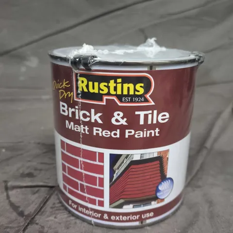RUSTINS BRICK & TILE MATT RED PAINT – INTERIOR & EXTERIOR USE - 1L