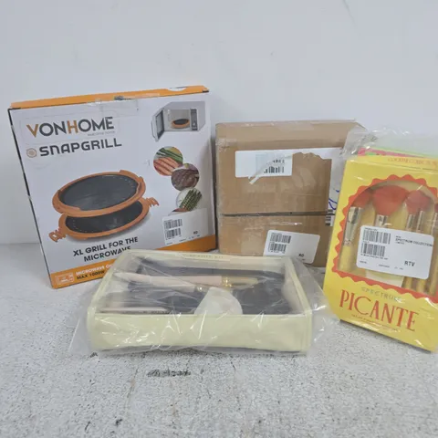 APPROXIMATELY 30 ASSORTED ITEMS TO INCLUDE SPECTRUM BRUSHES, VONHOME SNAPGRILL, TILI SALON SKIP, ETC - COLLECTION ONLY