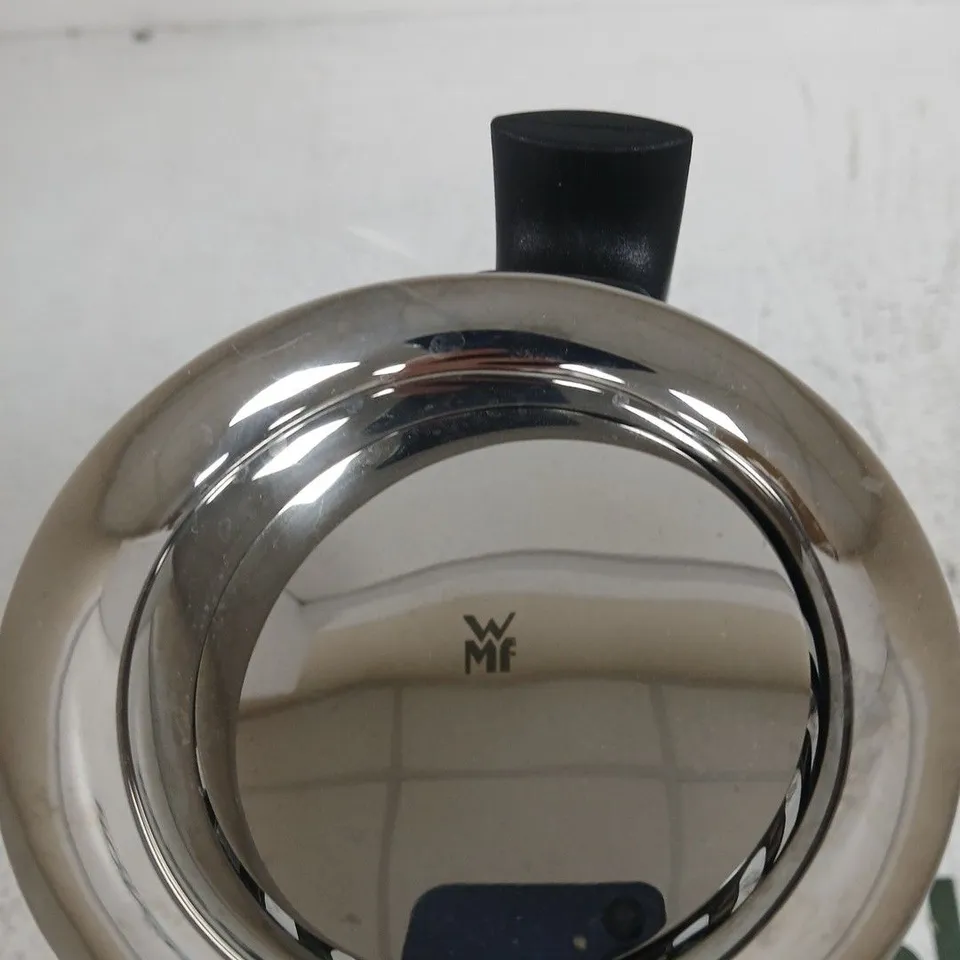 WMF Glass Coffee Carafe with Chrome Lid and Black Handle