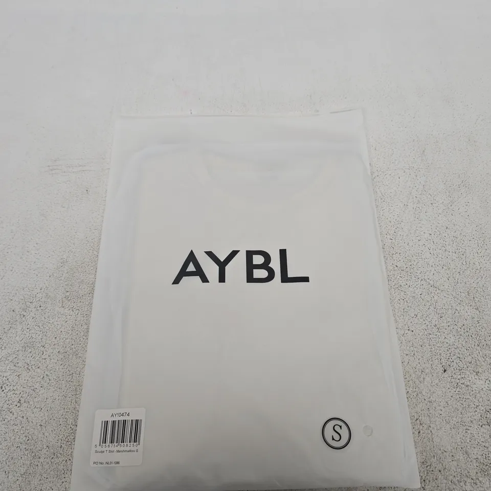 BAGGED AYBL SCULPT T-SHIRT – MARSHMALLOW - SMALL