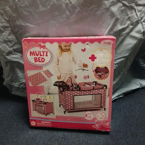 BAYER MULTI BED PINK NURSERY PLAY BED – BOXED (3+)