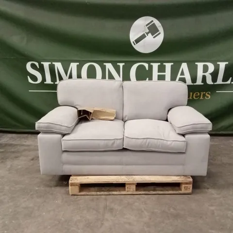 CHATHAM 2 SEATER SOFA, DOVE GREY CLASSIC PLUSH FABRIC