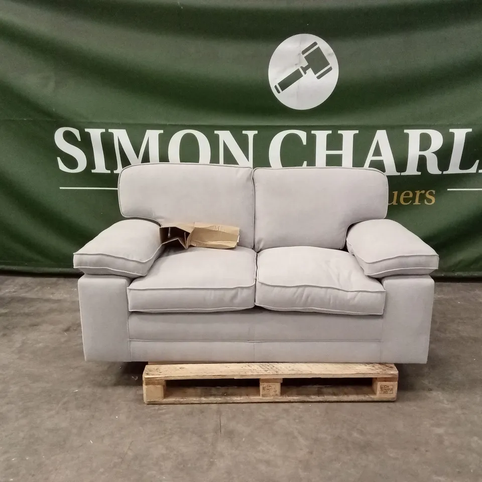 CHATHAM 2 SEATER SOFA, DOVE GREY CLASSIC PLUSH FABRIC