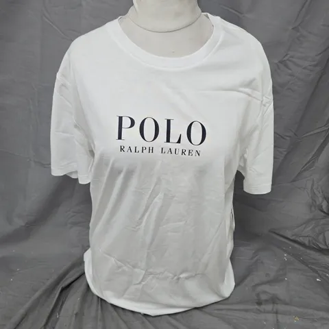 POLO RALPH LAUREN WHITE TβSHIRT β MENβS LOGO TEE - LARGE